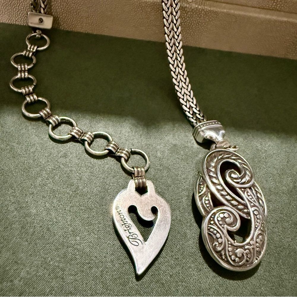 BRIGHTON FILIGREE HEART DESIGNER BELT – SILVER STATEMENT PIECE